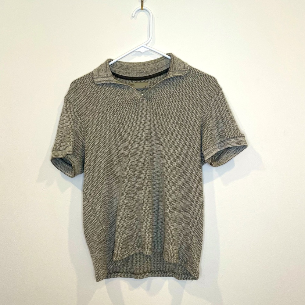 Vintage collared shirt, hand woven cotton